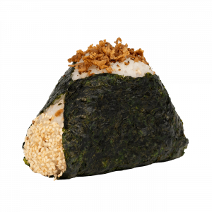 Onigiri with tofu cracklings