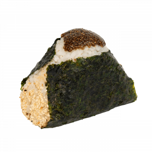 Onigiri with chia caviar